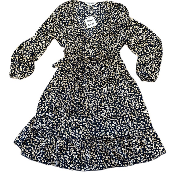 DAVI & DANI Dresses & Skirts - NWT Oopsie Daisy Ruffle Babydoll Wrap Dress